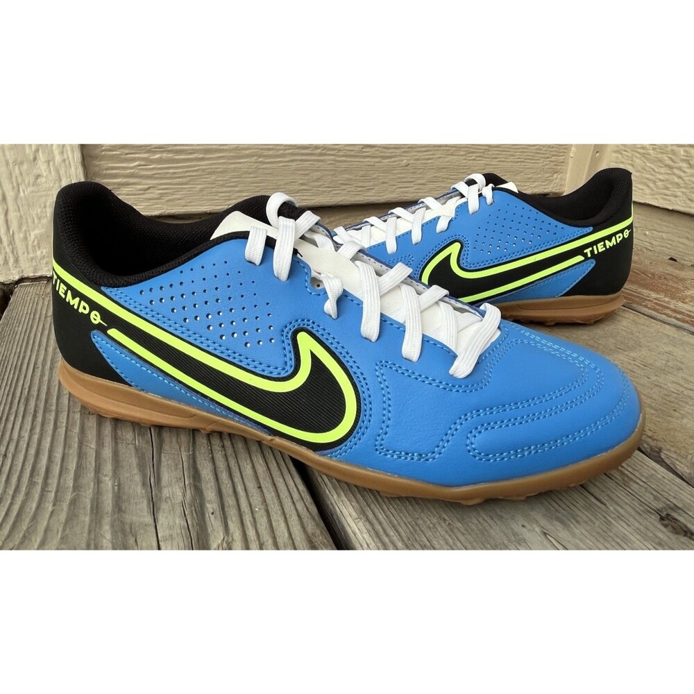New! Nike Tiempo Legend 9 Club TF Men's 6.5 Turf Soccer Shoes Light Photo Blue